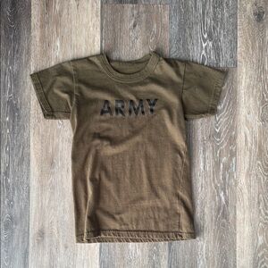 Kids Army Green T-Shirt